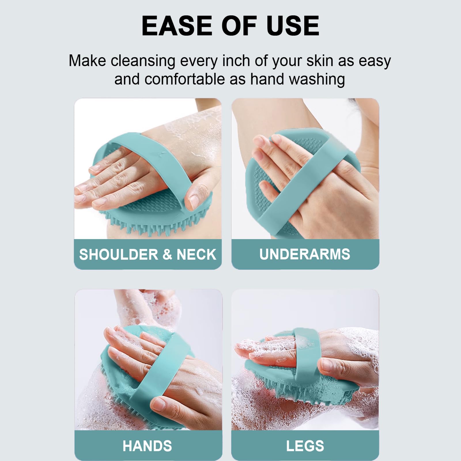 RamPula brosse silicone pratique après sport et récupération musculaire.