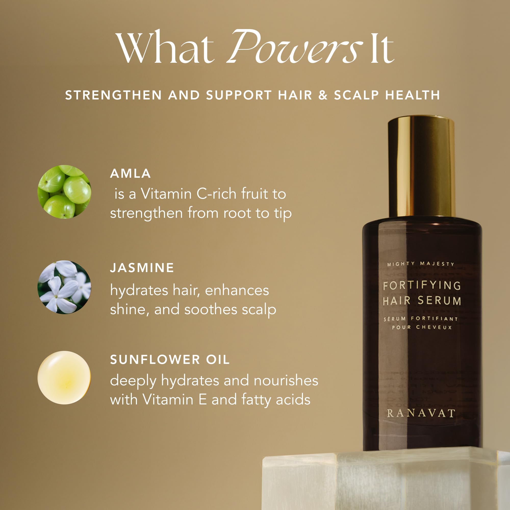Mighty Majesty: cuir chevelu hydraté et cheveux plus forts