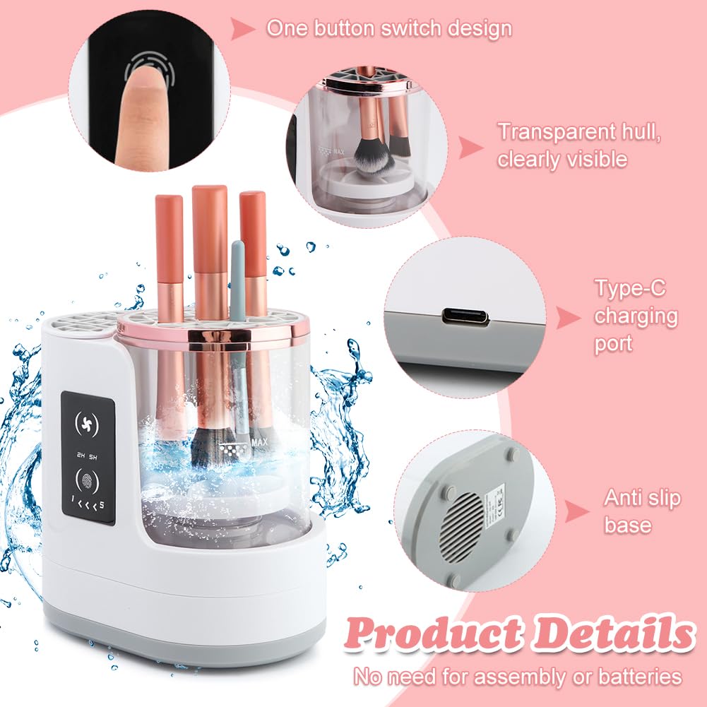 Ranjaner angle reglable brosse maquillage: ajustement facile pour toutes tailles.