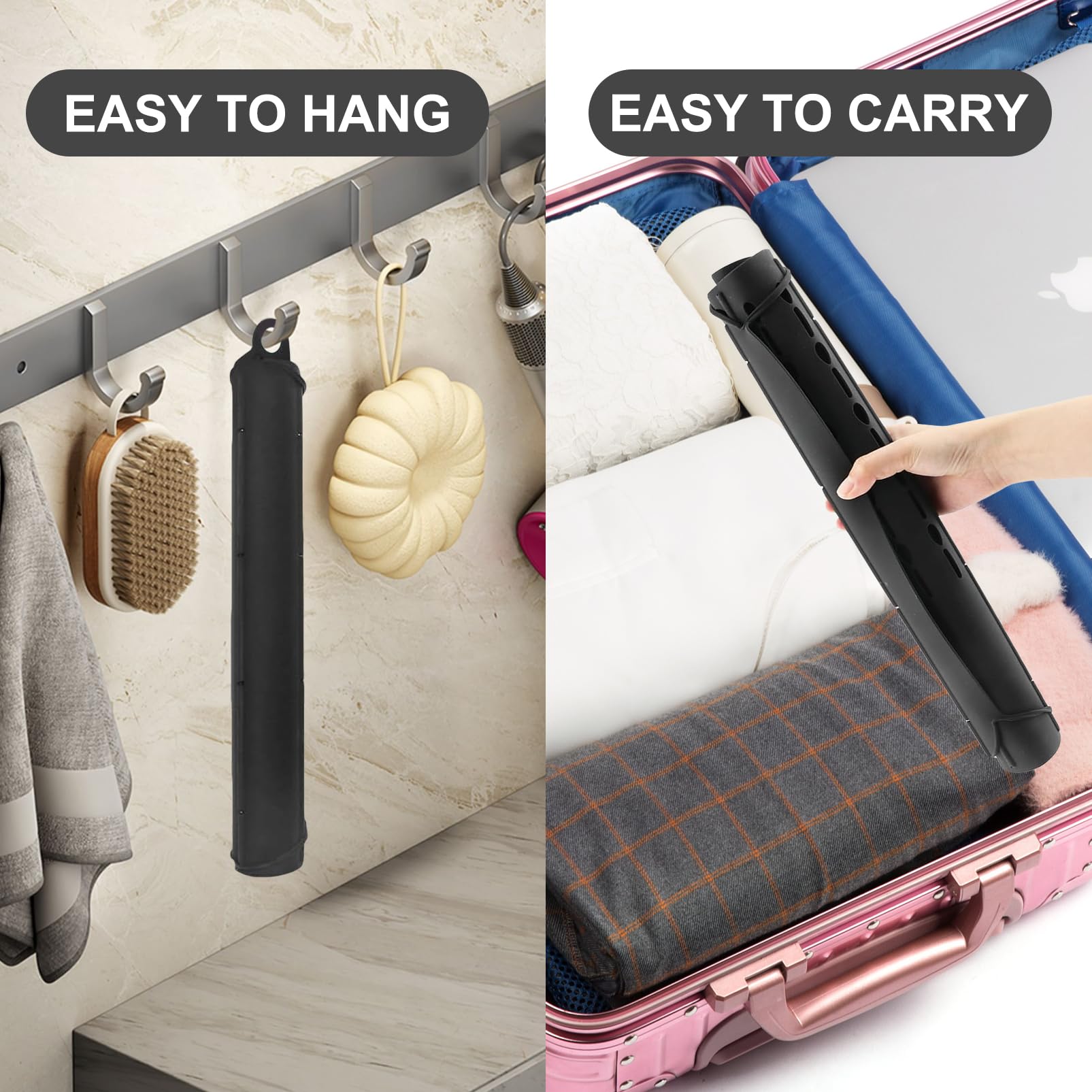 Ranphykx organisation efficace des outils de bain et coiffure sur le comptoir.