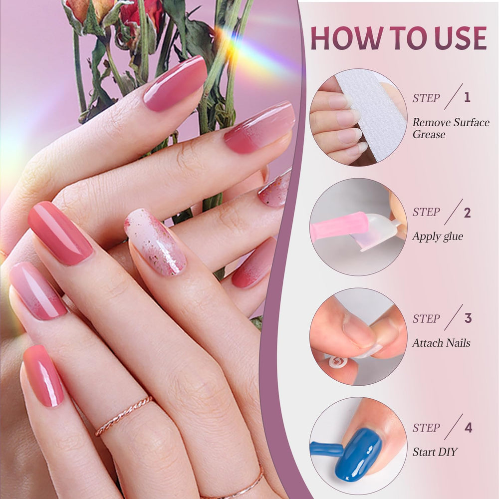 Ranrose facilite le design des ongles grâce à des ongles courts et ovales adaptés
