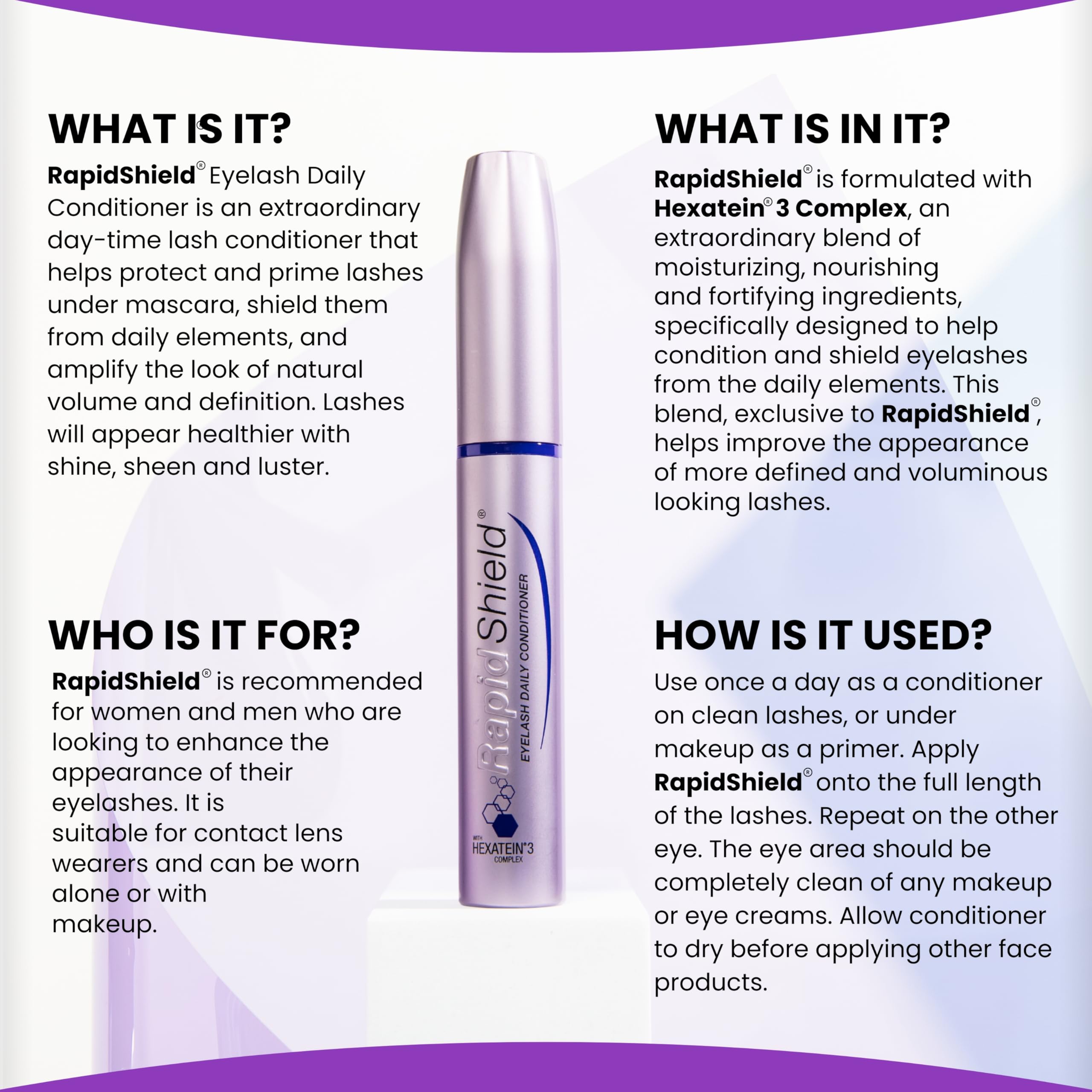 RapidShield sensibilité yeux et porteurs de lentilles, formule adaptée