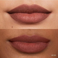 Rare Beauty Wise, nuances neutre mauve, idéal pour prolonger la couleur du rouge.