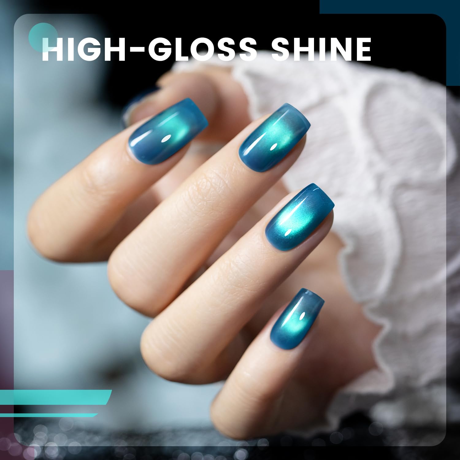 RARJSM Aurora vernis gel oeil-de-chat violet, profondeur subtile et scintillement captivant