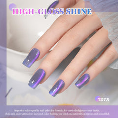 Palette multicolore de vernis gel pour varier les looks.
