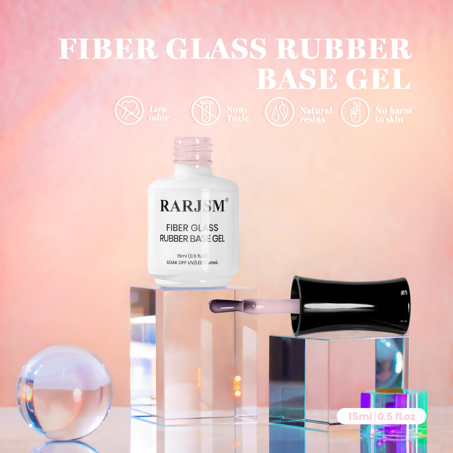 RARJSM base gel adhérence après cure améliore le design d’ongles