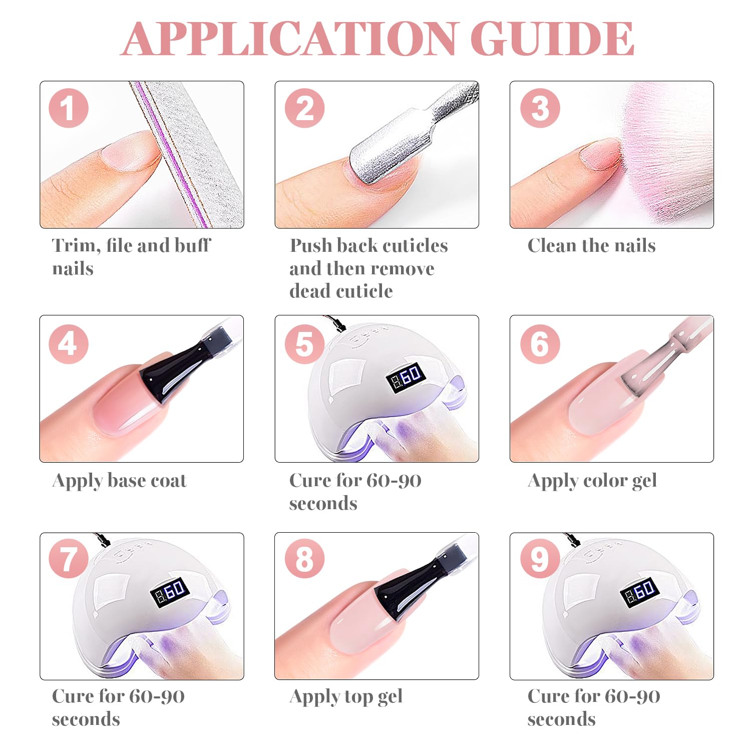 RARJSM base gel nude rose pale finition transparente et naturelle