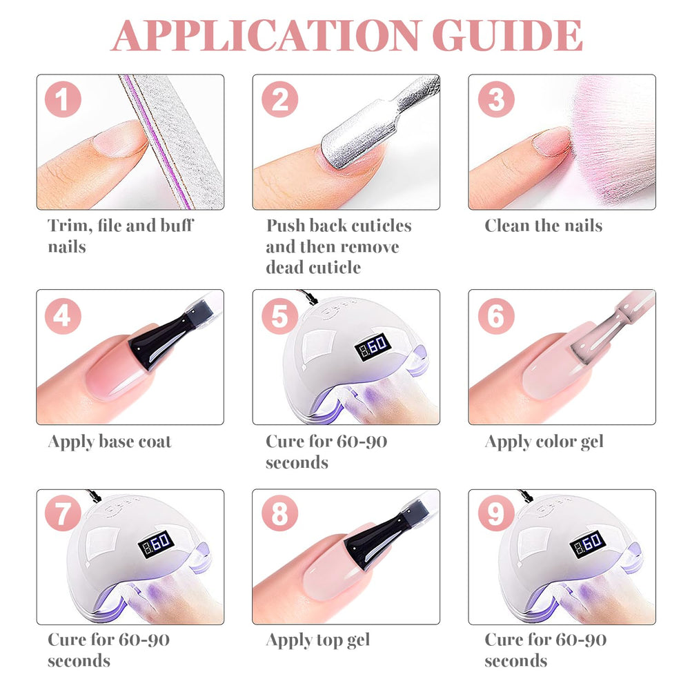 RARJSM base gel nude rose pale finition transparente et naturelle