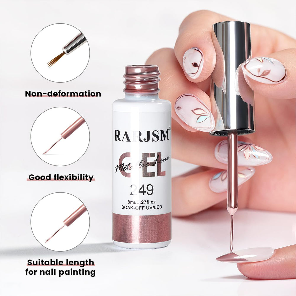 RARJSM design ongles 3D, permet des motifs variés et réfléchissants.