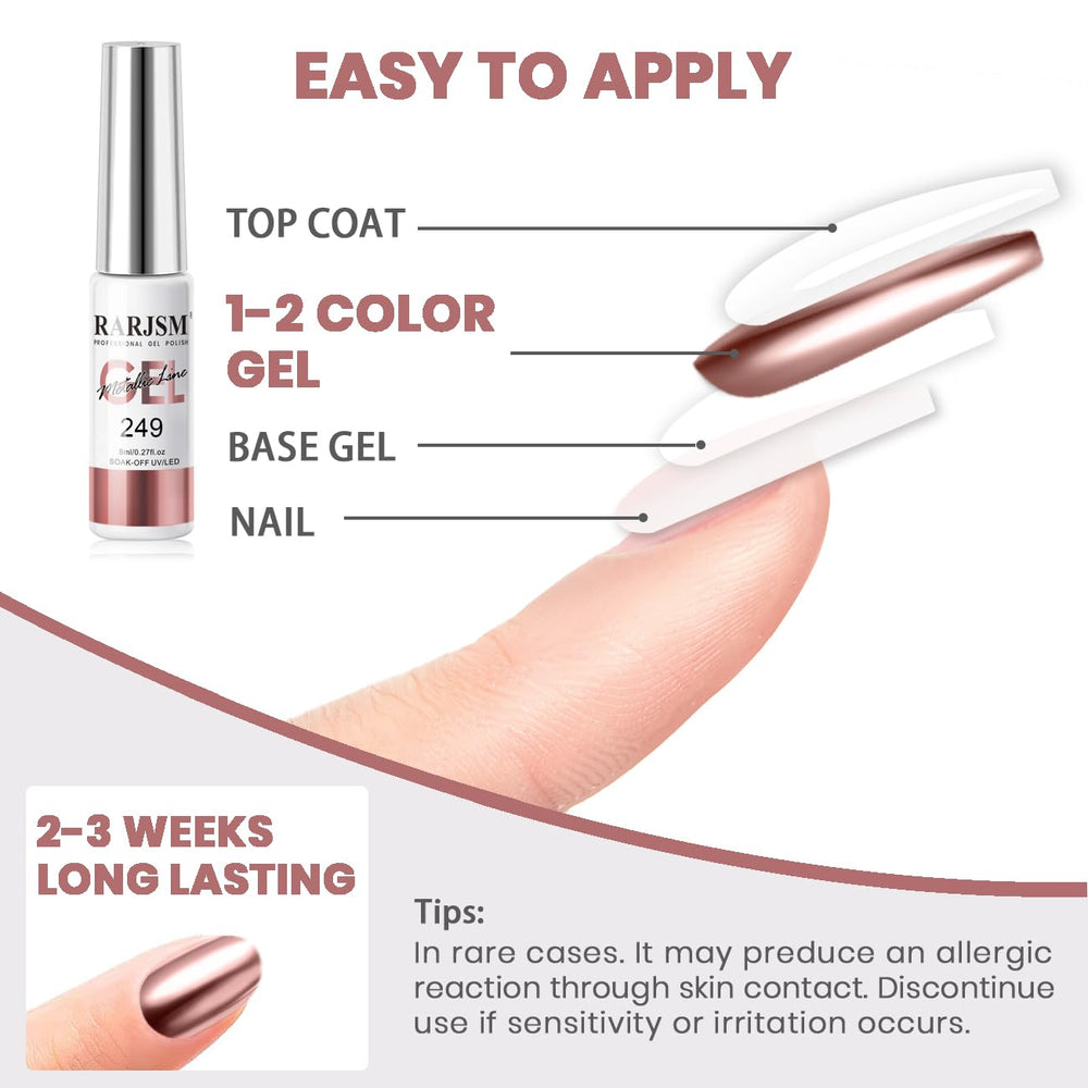 RARJSM effet miroir brillant pour des ongles impeccables et modernes.
