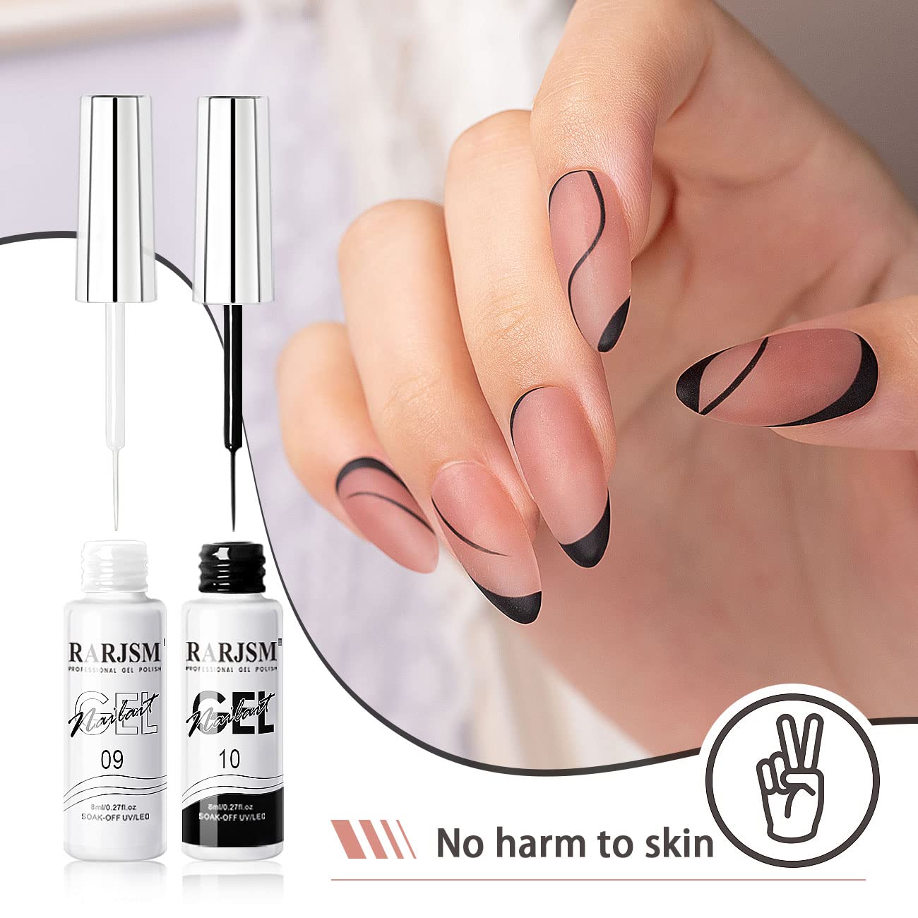 RARJSM Ensemble deux pièces vernis gel, pratique et polyvalent.