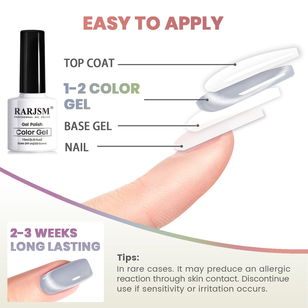 RARJSM Moonlight Cat Eye : qualité salon à domicile pour votre manucure.