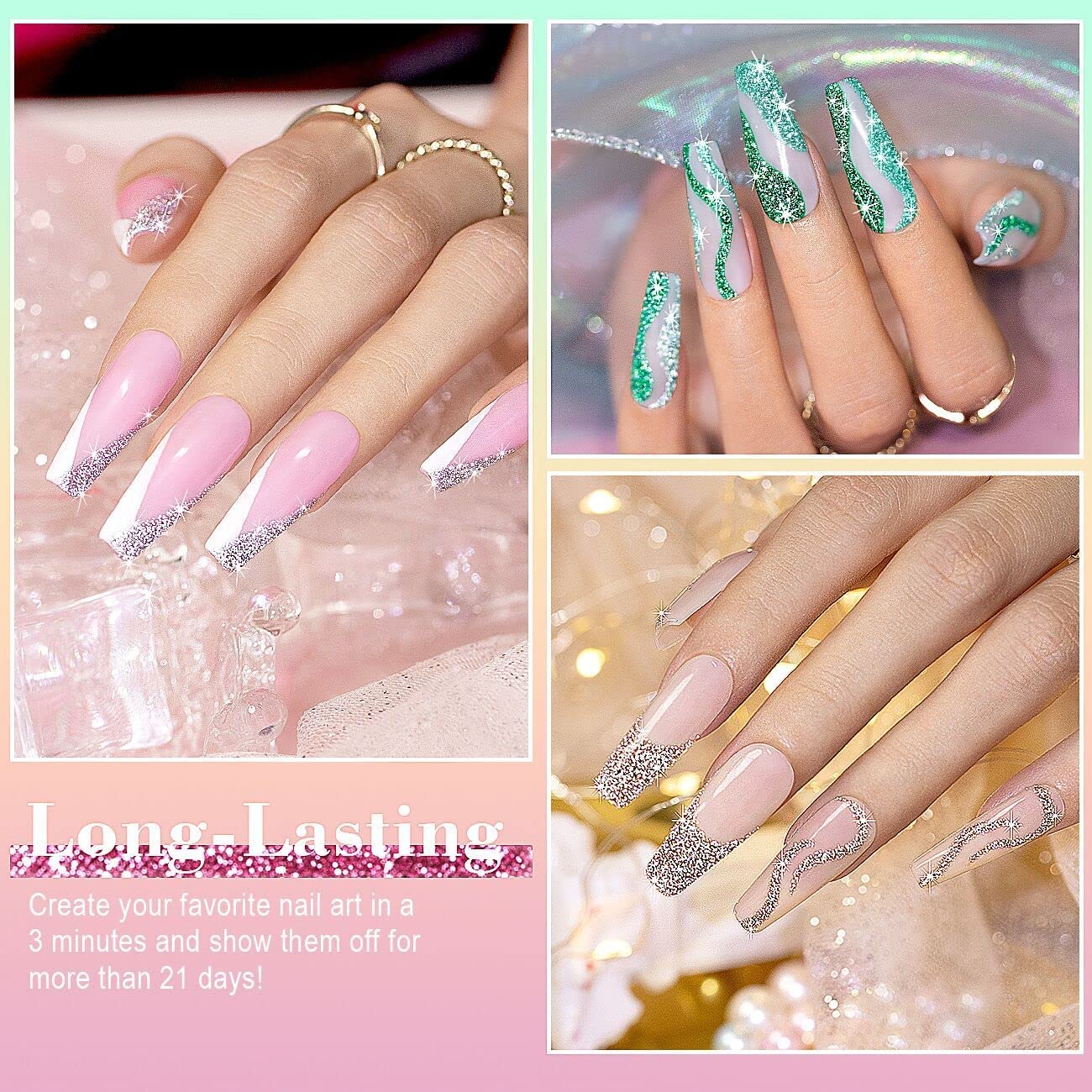 RARJSM fine-thin brush tip liner for precise nail art.