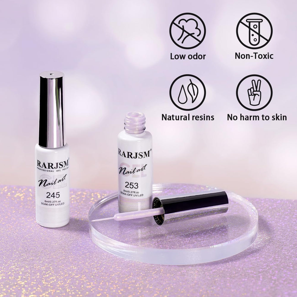 RARJSM Gel liner lait violet clair pour un rendu pastel chic