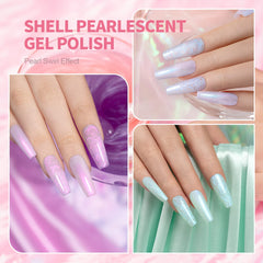 RARJSM Gel torsade-coquillage pour motifs sophistiqués sur ongles.