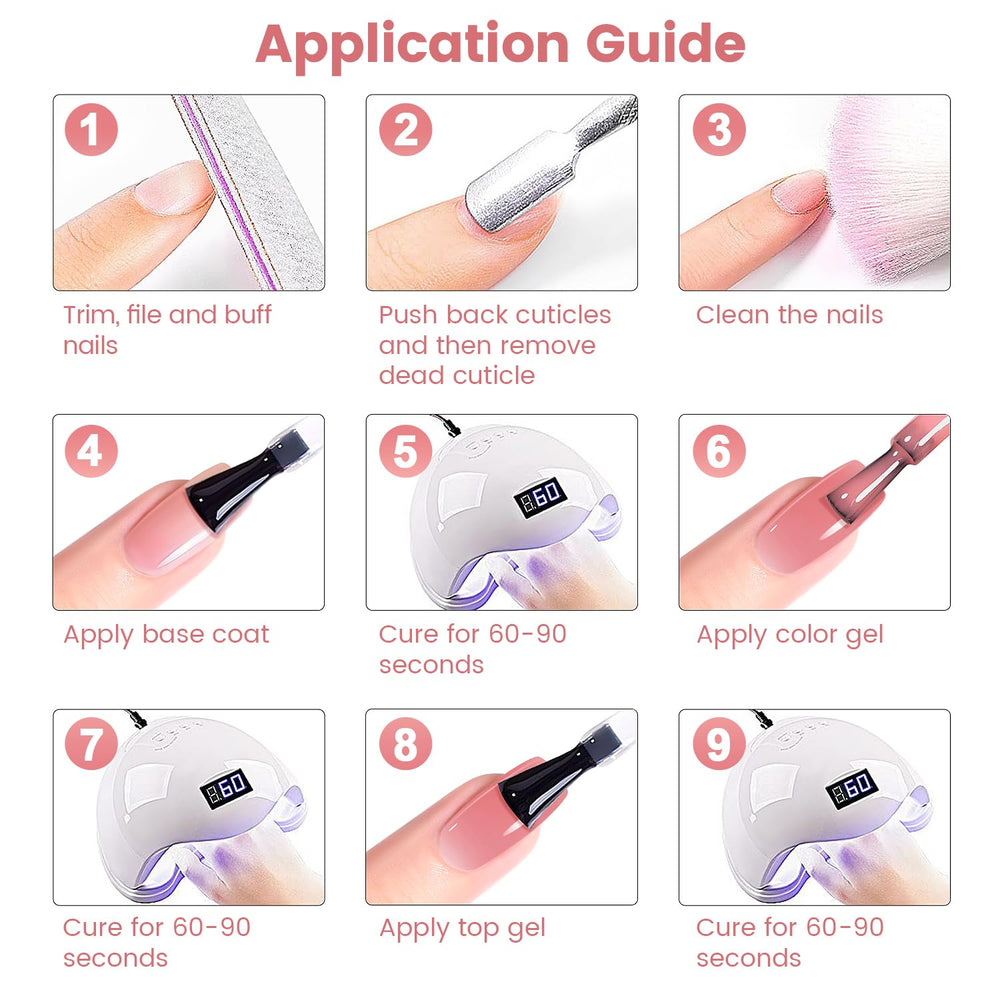 RARJSM Jelly Nude Gel retrait facile, compatible avec dissolvant gel ou acétone