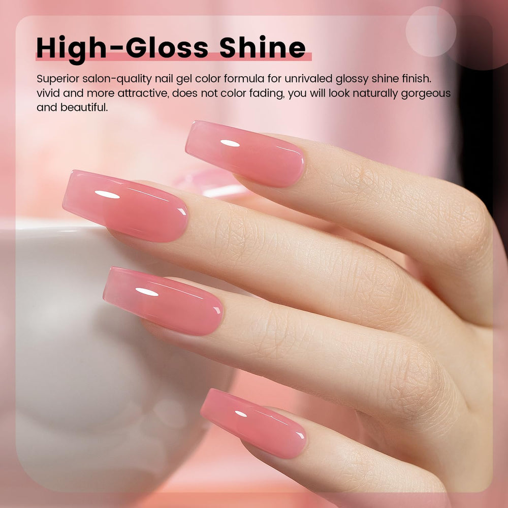RARJSM Jelly Nude Gel teinte lait, nude doux pour port quotidien