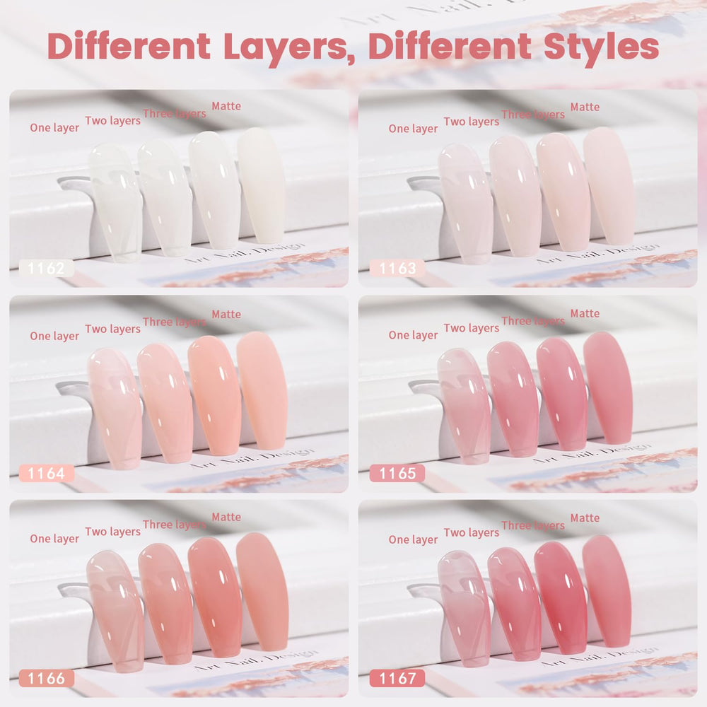 RARJSM Jelly Nude Gel couleur nude satin, rendu velouté et naturel