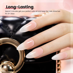 RARJSM Jelly Nude Gel teinte rose pale, effet nude subtil