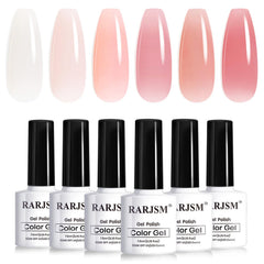 RARJSM Jelly Nude Gel en flacon 7,5 ml, teinte neutre naturelle pour une manucure discrète