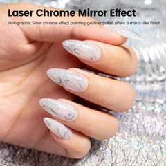 RARJSM gel liner chrome pinceau fin intégré: application précise sans changer d’outil.