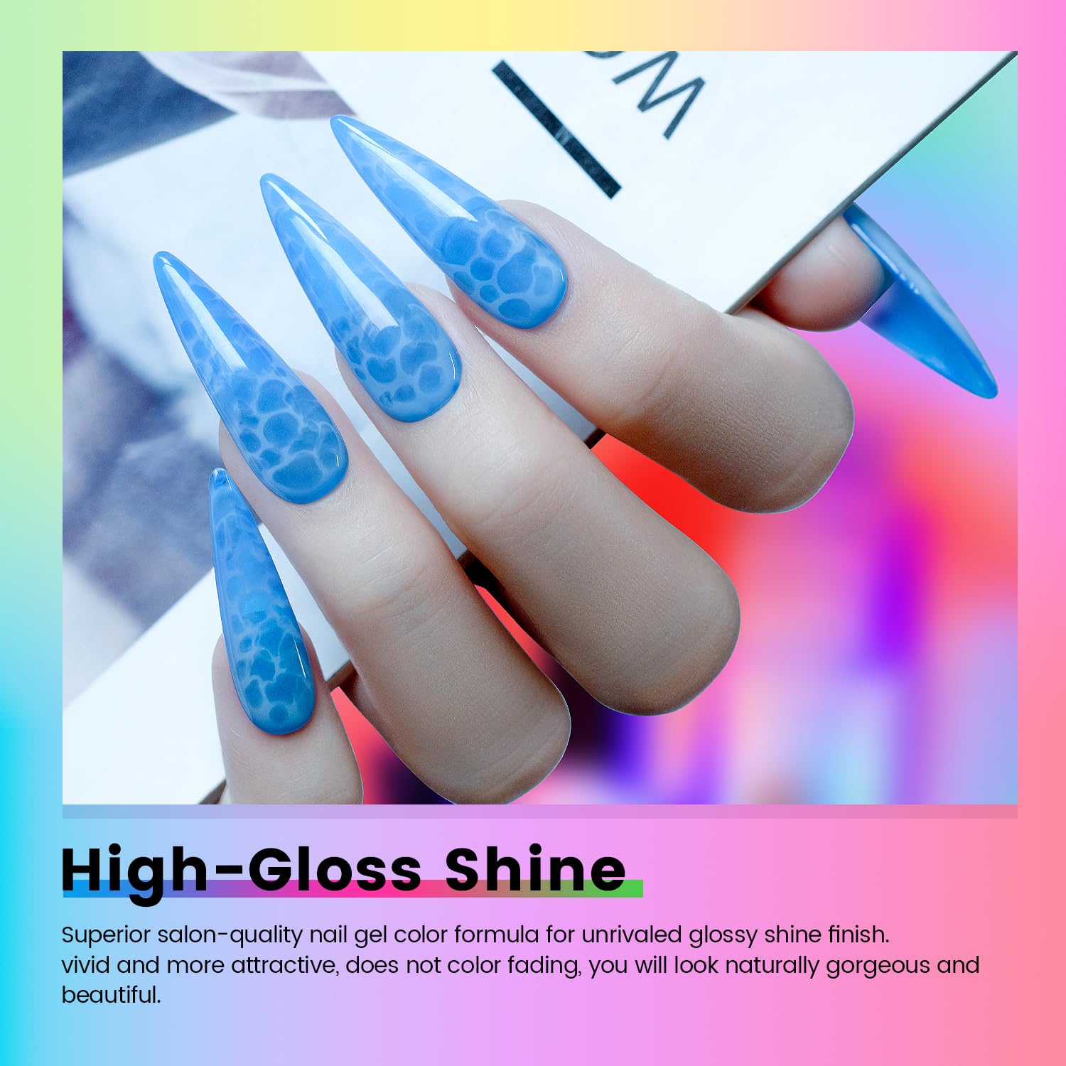 RARJSM Vernis gel translucide rouge en flacon pour un aspect dynamique.