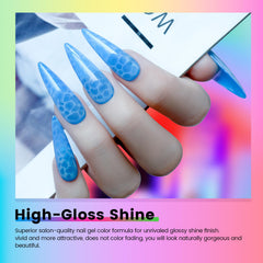RARJSM Vernis gel translucide rouge en flacon pour un aspect dynamique.