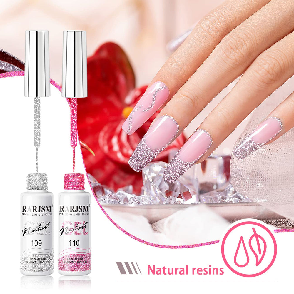 RARJSM Ongles Gel Art Brillance Lampe UVLED: révèle une brillance durable après la cure.