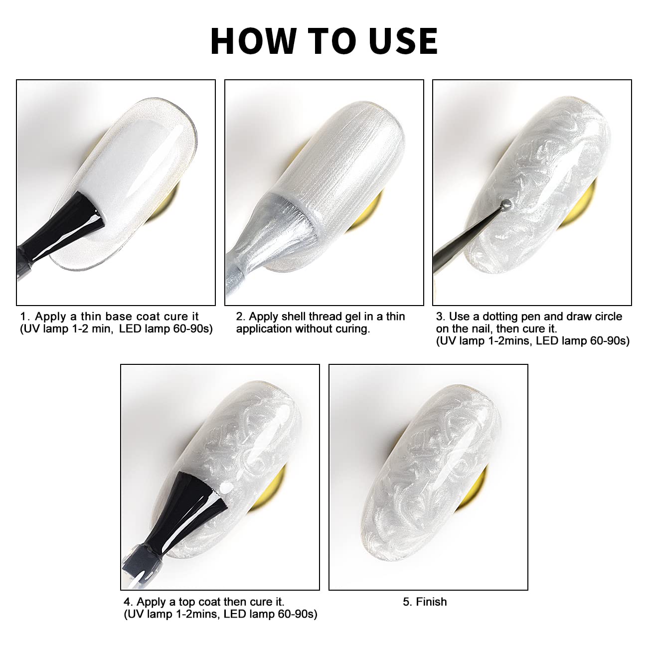 RARJSM Pearl Gel Finition Brillante, prêt pour toutes les occasions.
