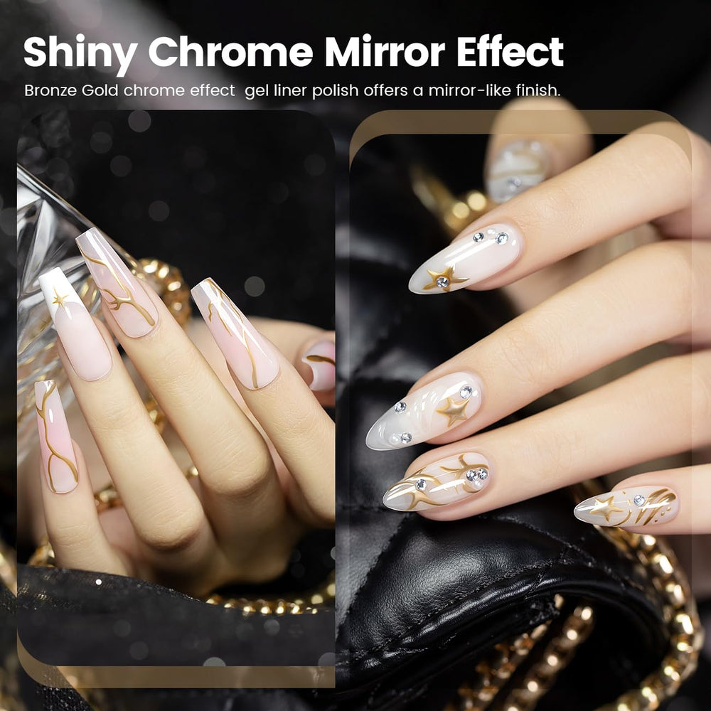 RARJSM pinceau fin intégré pour tracés nets et Nail Art.