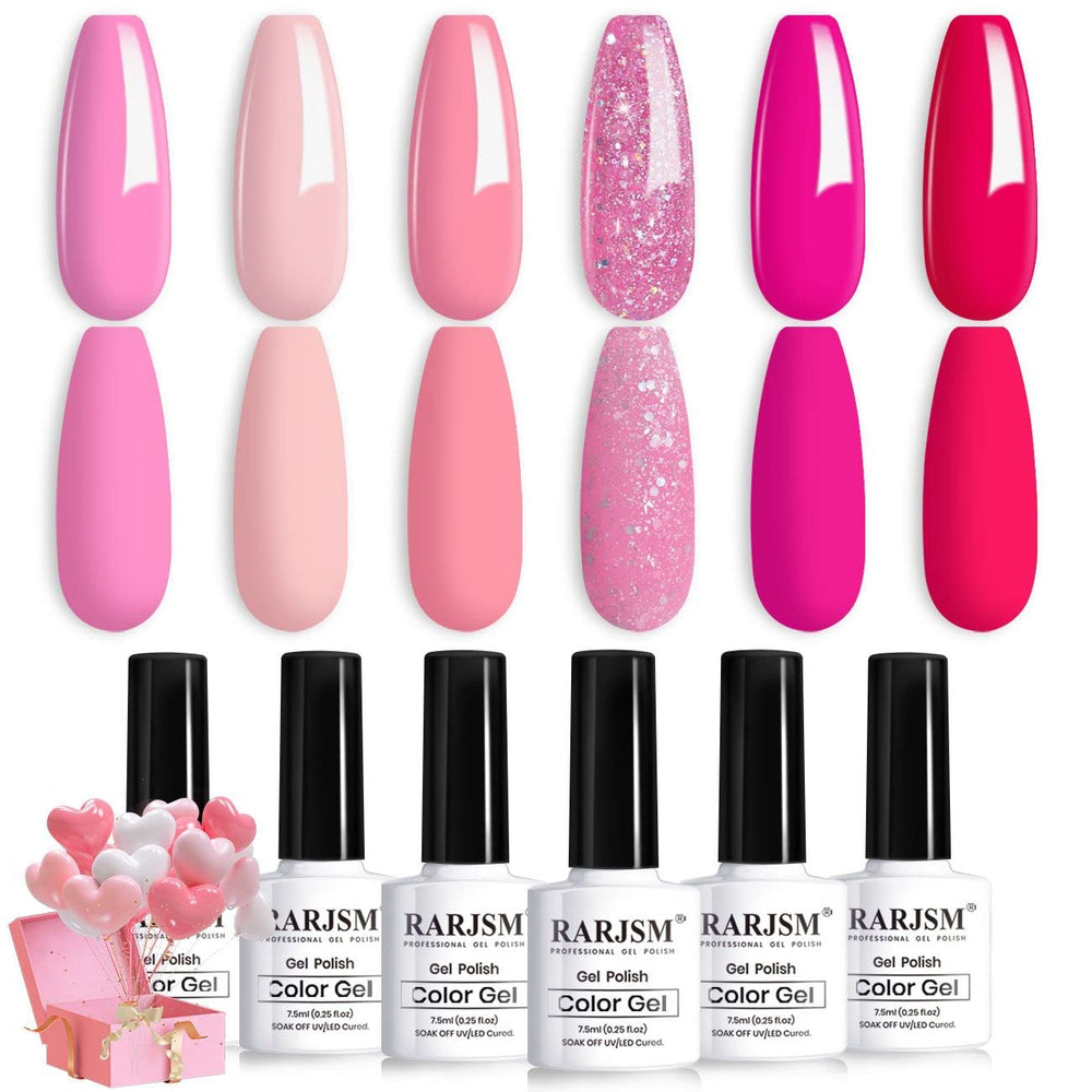 Vernis gel RARJSM rose clair pour une manucure estivale élégante