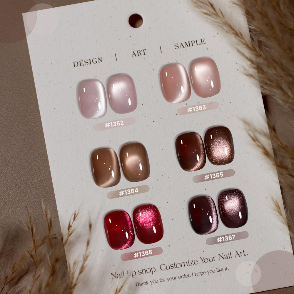 Vernis RARJSM cerise foncé œil-de-chat, look audacieux et longue tenue