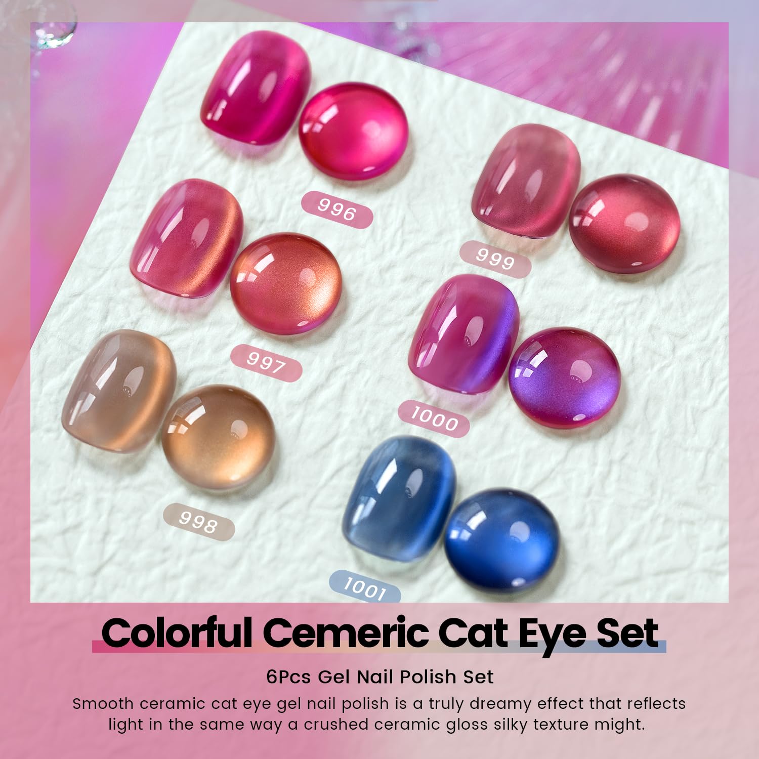 Vernis gel cat-eye ceramique brun chocolat par RARJSM pour manicure chaude et sophistique