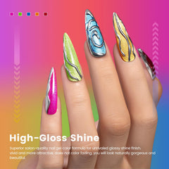 RARJSM Vernis gel cat eye avec paillettes argentées, style chic et lumineux.