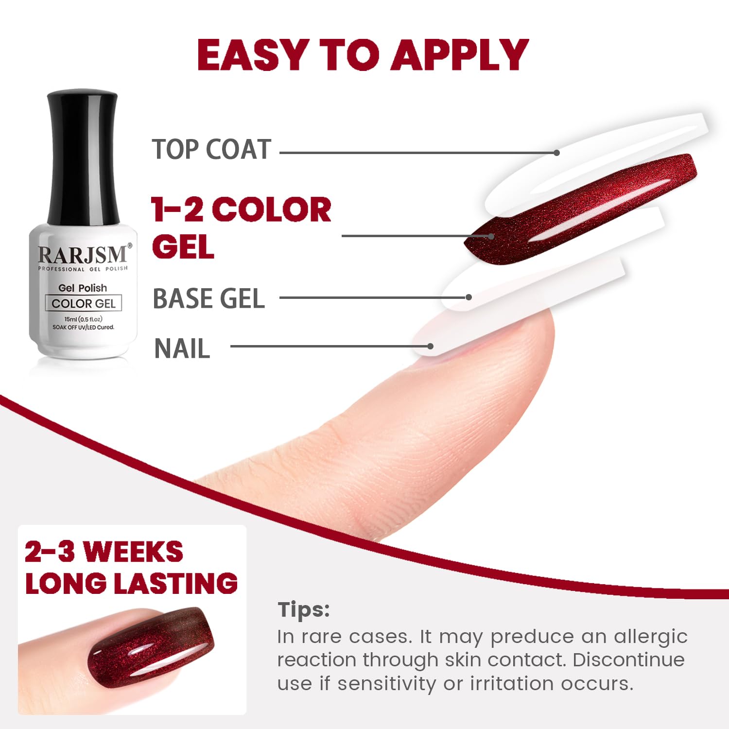 RARJSM vernis gel chameleon application facile pour manicure maison
