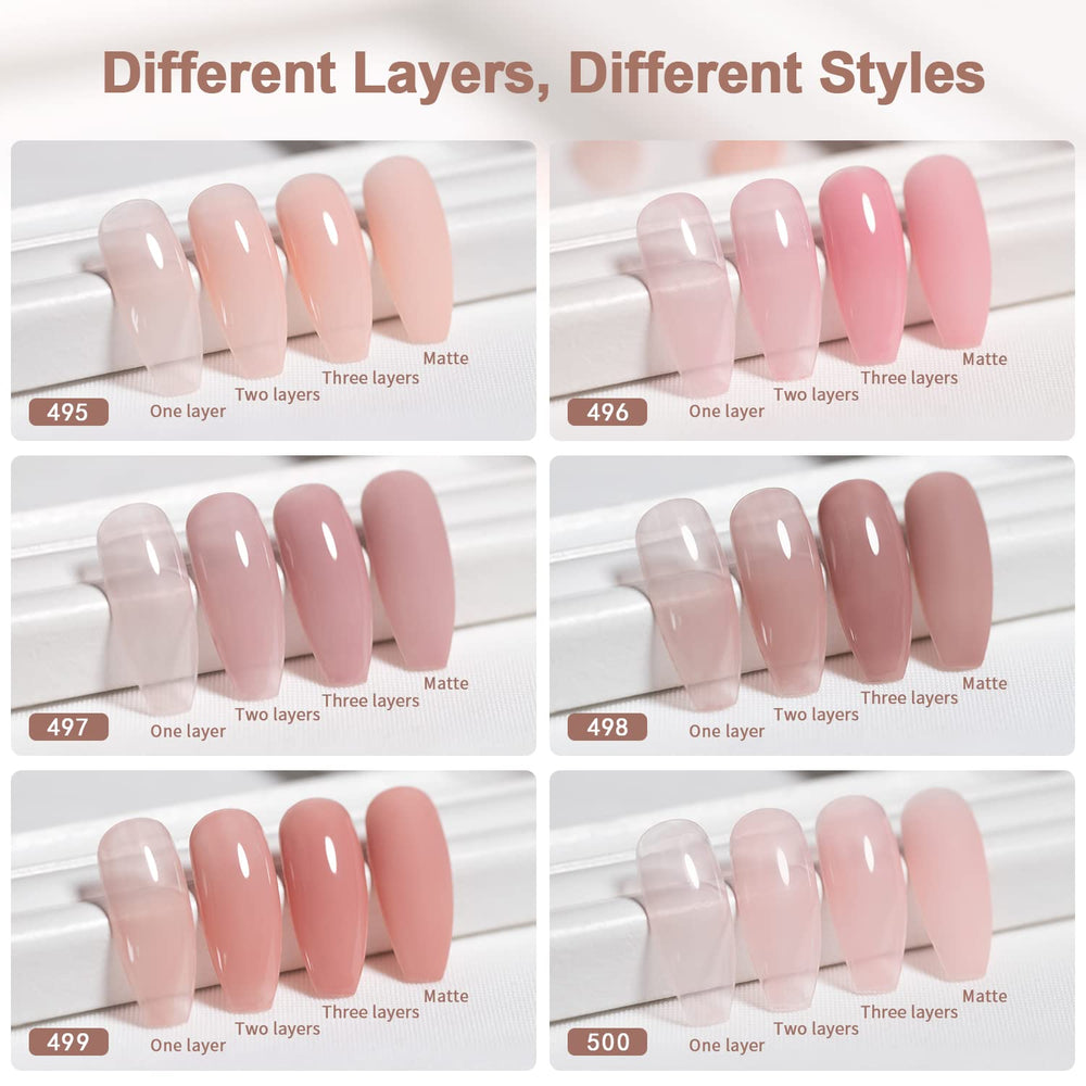 Vernis gel couleur peau RARJSM Brun moyen pour une couverture riche.