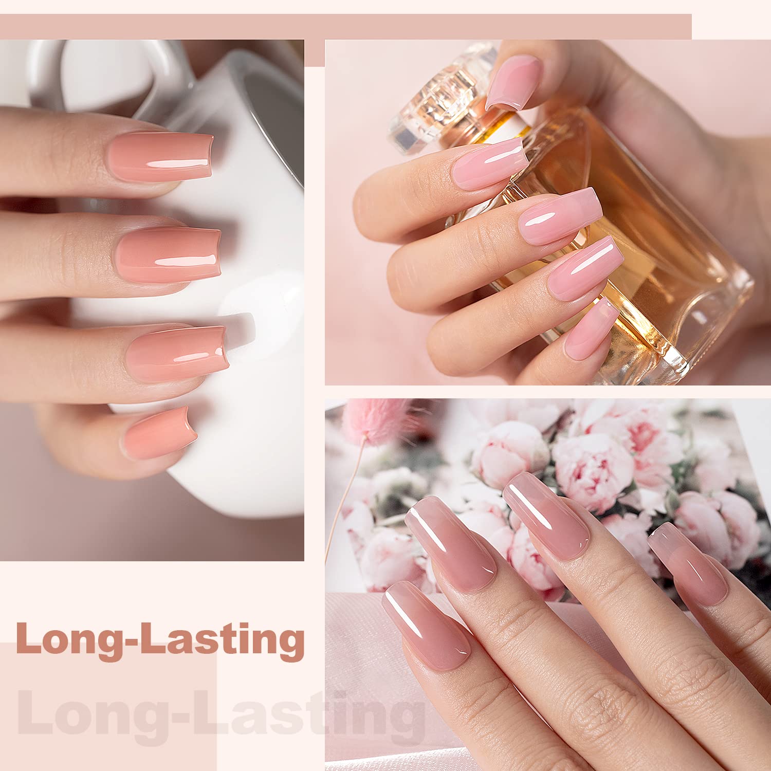 Vernis gel couleur peau RARJSM Mauve apporte douceur et féminité.