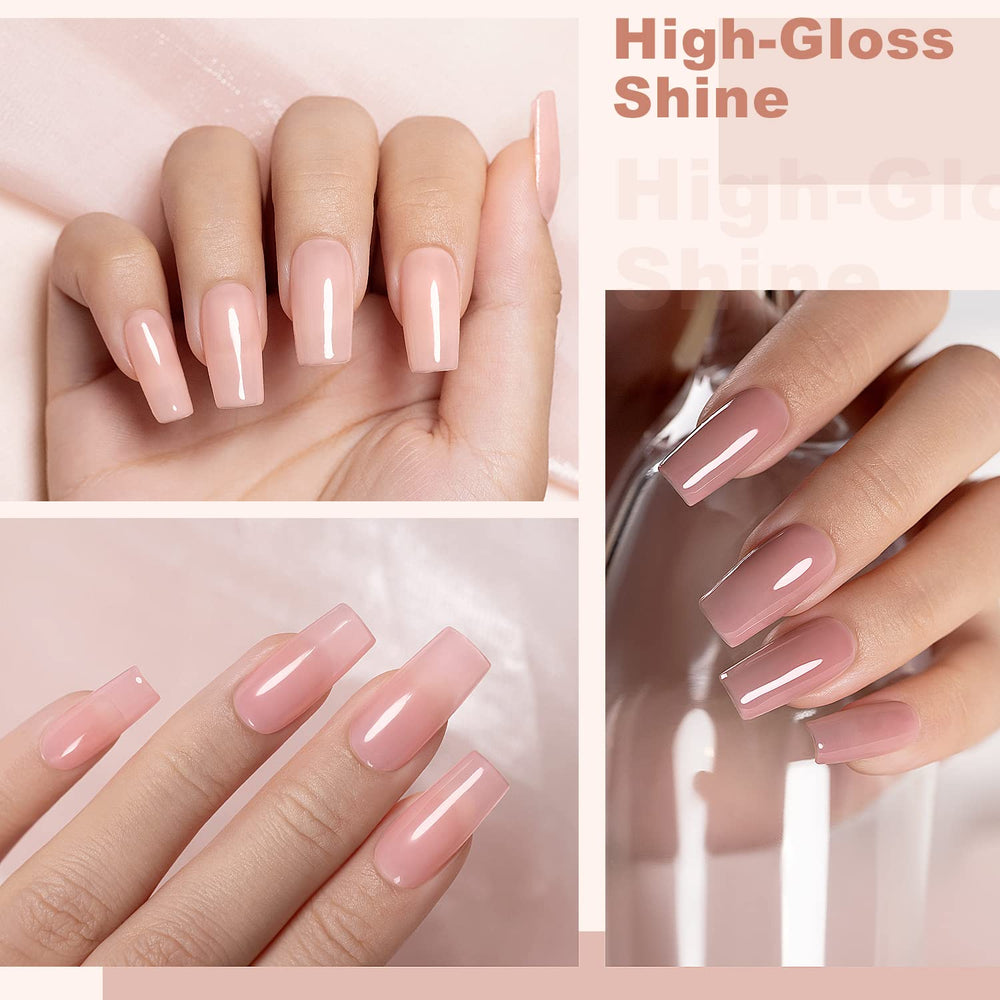 Vernis gel couleur peau RARJSM Rose pâle offre transparence subtile et chic.