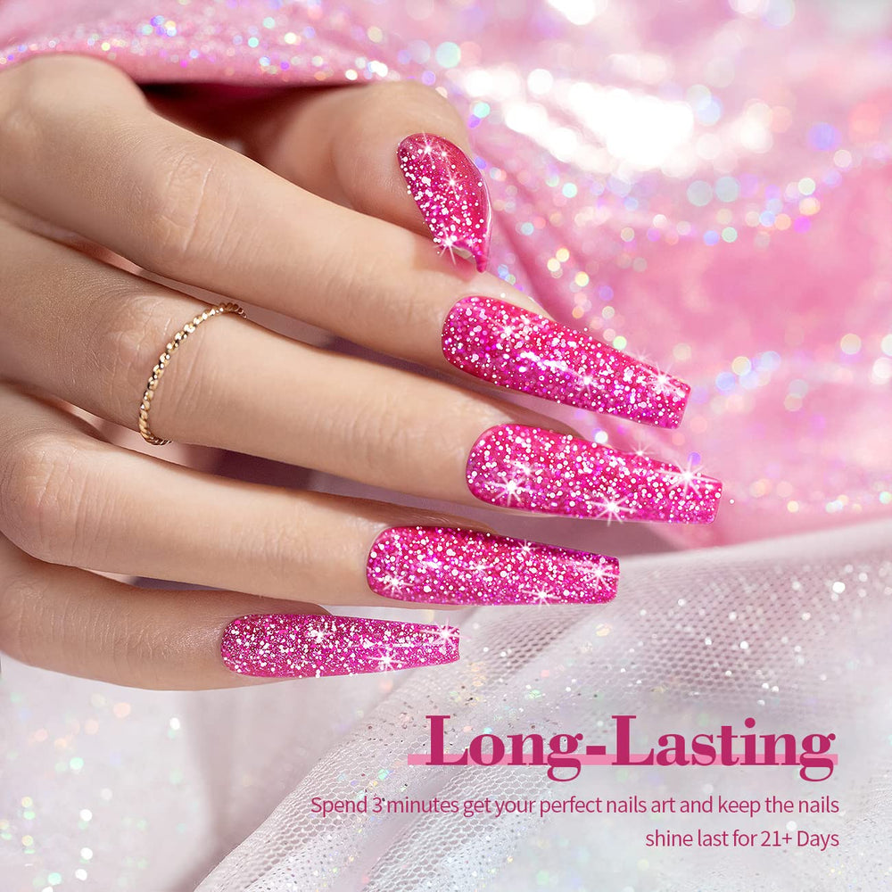 Vernis gel diamant irisé pour effet holographique captivant