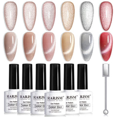 Vernis gel effet œil de chat RARJSM galaxie velours pour un reflet profond.