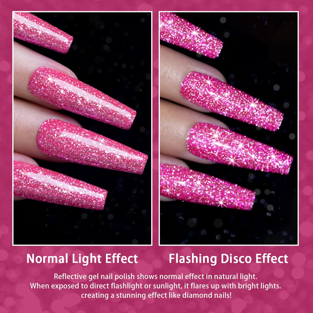 Vernis gel holographique irisé pour effet arc-en-ciel lumineux