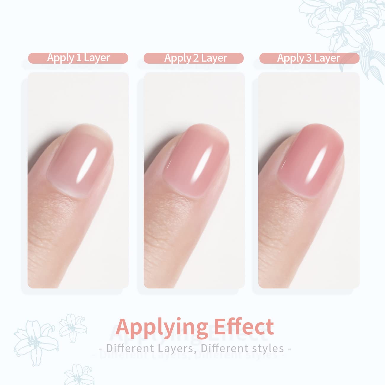 Vernis gel RARJSM Icy Jelly brun, tonalité chaude et polyvalente.
