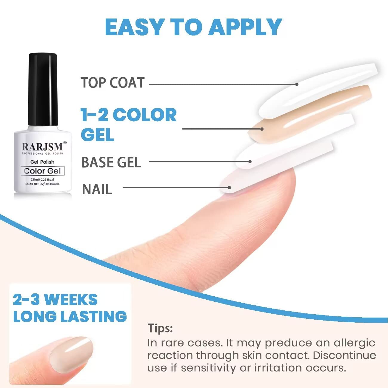 Vernis gel nude RARJSM adapté_LEDUV à domicile, usage pratique.