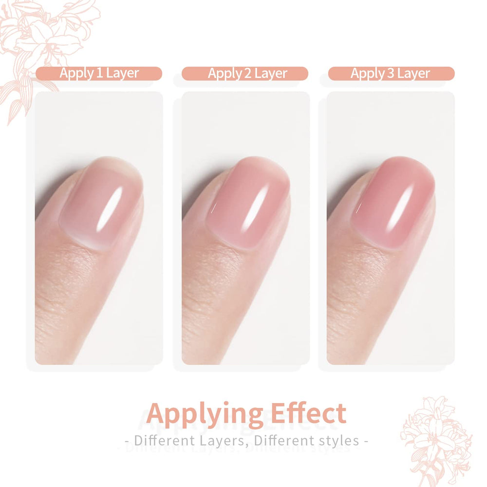Vernis gel nude beige lait RARJSM, nuance douce adaptée à toutes carnations.