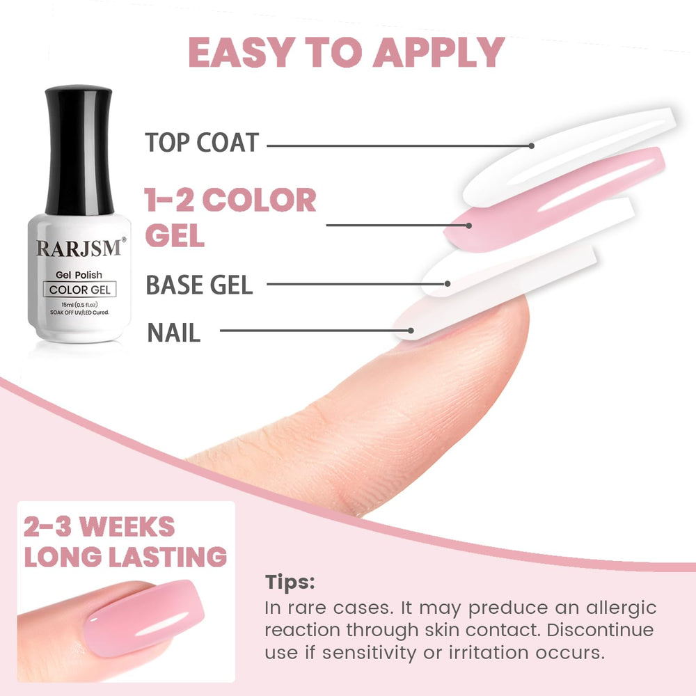 Manucure maison avec Vernis Gel Nude Jelly de RARJSM