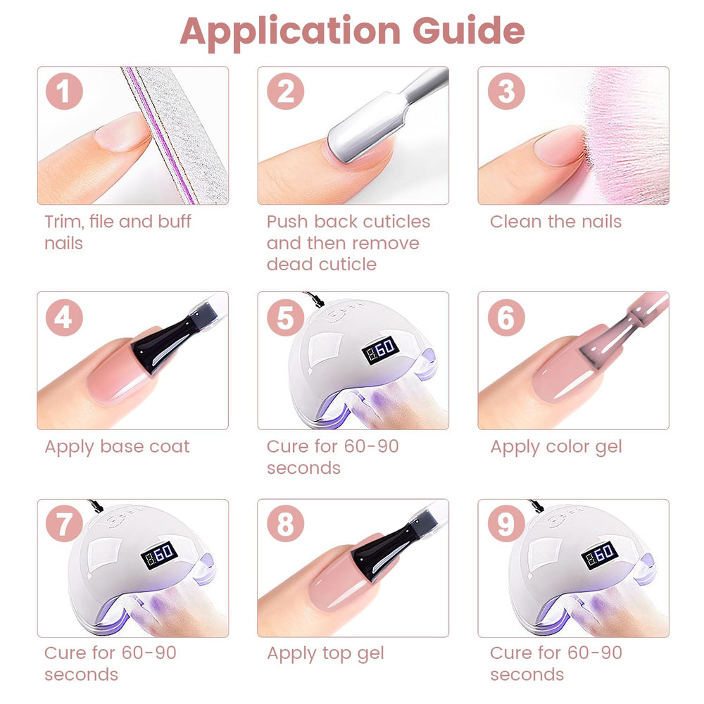 Vernis Gel Nude Rose Neutre Clair RARJSM sur ongle, look naturel et rafraîchissant