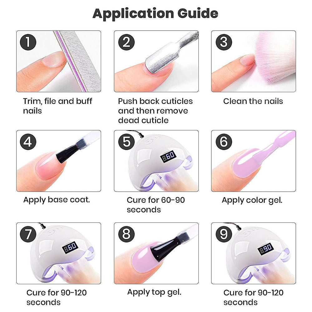 Vernis nude violet application rapide, re9sultat professionnel e0 domicile