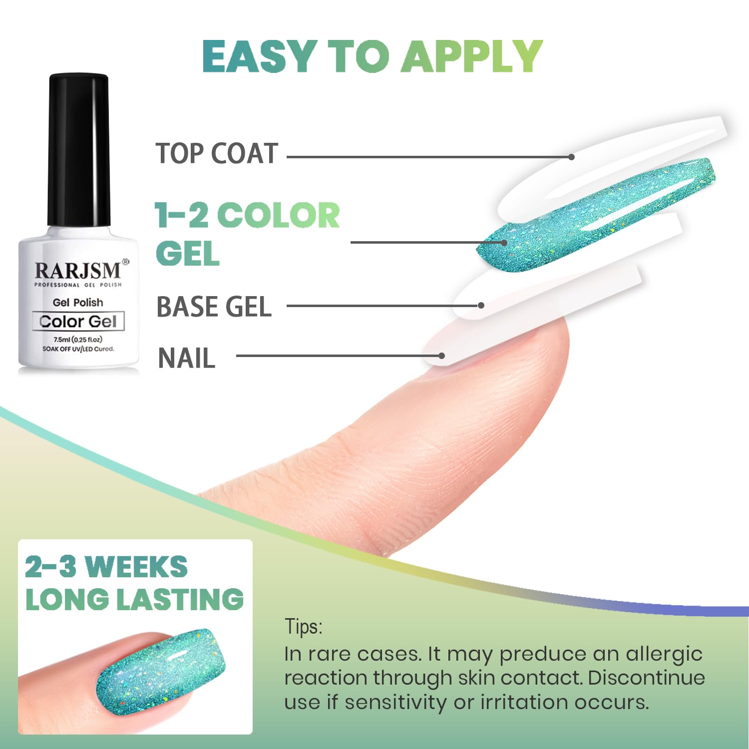 RARJSM Vernis œil-de-chat prêt à l emballage pour rangement pratique.