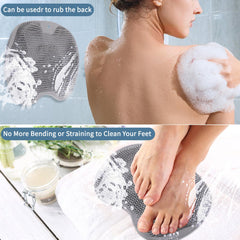 RARKVEN zone-brosse-pieds-douche-20x28cm, grande surface de lavage.