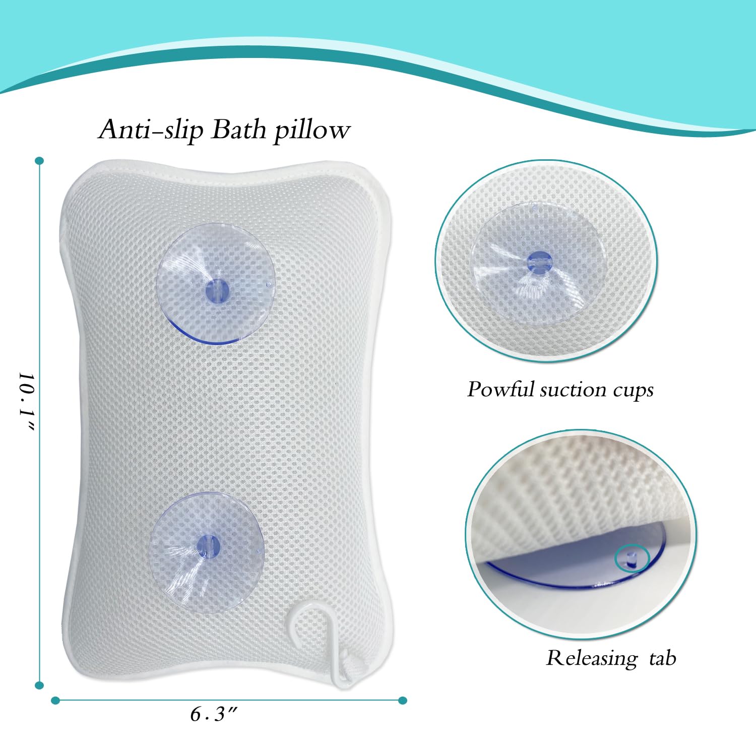 Rasenoo oreiller bain textile doux et agréable pour la peau.